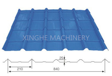 China rolo longo da folha do telhado do período de 840mm que forma a máquina com a máquina de dobra do metal fornecedor