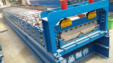 China A cor azul do CE lamina a formação de máquinas COM 3 - 6m/velocidade de processamento mínima fornecedor
